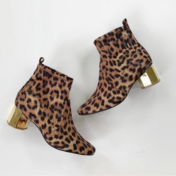 Katy Perry The Daina Leopard Stretch Boot 6.5 NWT - Picture 2 of 6